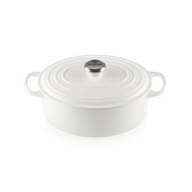 Imagem de Panela Oval Signature 31 cm Branco Cotton Le Creuset