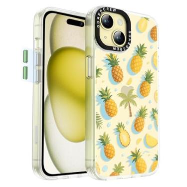 Imagem de GuardCrew Capa para iPhone 15, [proteção contra quedas de grau militar de 3,5 m à prova de colisão] [antiamarelamento e antidescasca] capa fina de TPU transparente à prova de choque para iPhone 15