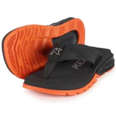 Imagem de Chinelo Kenner Orak Masculino - Preto e Laranja - 44/45-Masculino