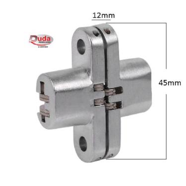 Imagem de Dobradiça Invisivel 45X12MM Cromado F0042 Hard-Unidade - Hardt