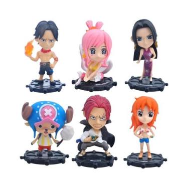 Imagem de Ornamento De Mesa Q Edition Do Anime One Piece Luffy Ace Choba 6 Peças