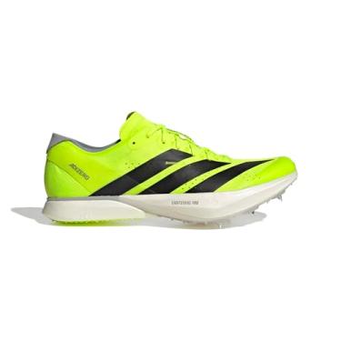 Imagem de adidas Tênis unissex para atletismo Adizero Avanti, Limão lúcido/preto/prata halo, 12.5 Women/11.5 Men