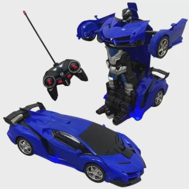 Imagem de Brinquedo Carrinho de Controle Remoto Vira Robô . - Dm Toys