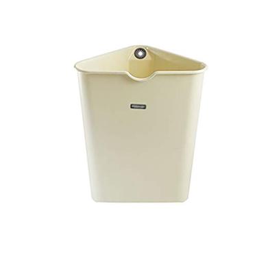 Imagem de Caixote do lixo caixote do lixo com tampa estilo retrô lixeira grande de madeira grande cesto de lixo banheiro quarto decoração de escritório capacidade 8L lixeira lixeira (verde)