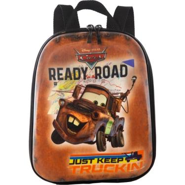 Imagem de Mochila Pequena Maxtoy Cars Tow Mater Marrom