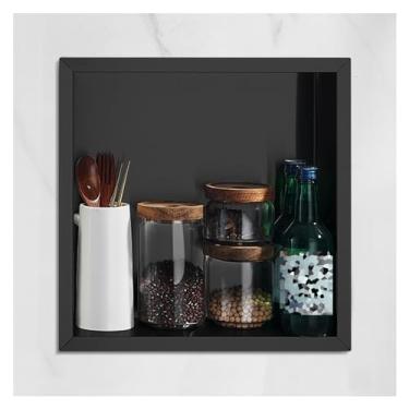 Imagem de Nicho de chuveiro de aço inoxidável, alcova embutida para quarto úmido, xampu artigos de higiene pessoal à prova d'água prateleira de armazenamento recesso, casa quarto sala de estar prateleiras de