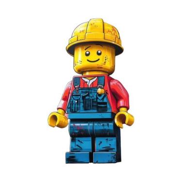 Imagem de Quadros Decorativos De Parede L-Legos Com Tema De Profissões Divertida