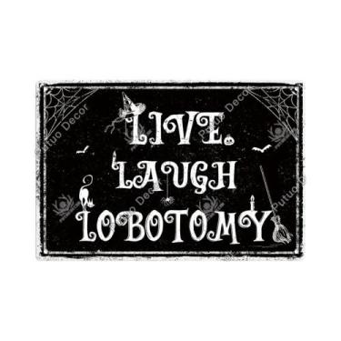 Imagem de Placa De Metal Vintage De Halloween, Arte De Parede Decorativa Para Ca