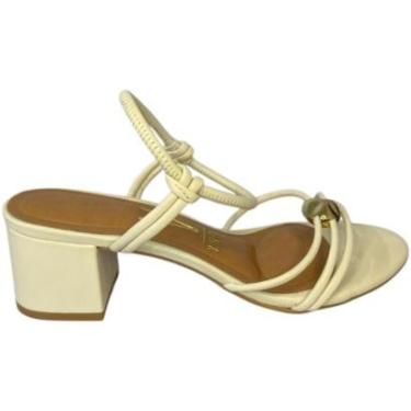 Imagem de Sandália Vizzano Tira Elástica com Salto Bloco Feminina-Feminino
