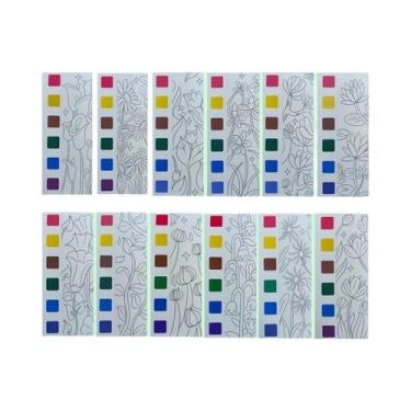 Imagem de Livro De Colorir Com Tinta Aquática Para Crianças, 12 Páginas, Brinque