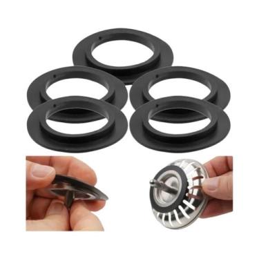 Imagem de Anel De Vedação De Borracha Preta (O-Ring) 5 Peças Resistente À Corros