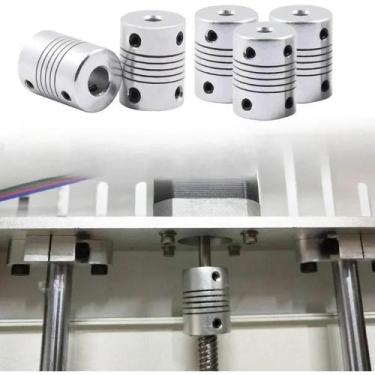 Imagem de Acoplamento Flexível De Alumínio Para Eixo Z De Motor De Passo Para Im