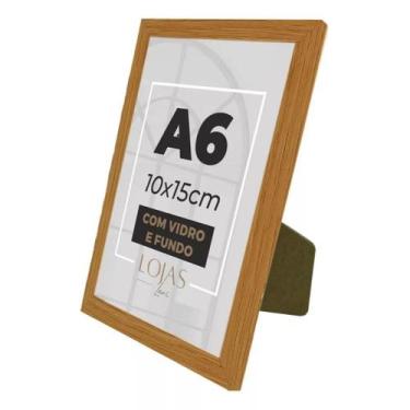 Imagem de Kit 5 Moldura Quadro A6 15x21cm Com Acetato fundo gravata Poster Certi