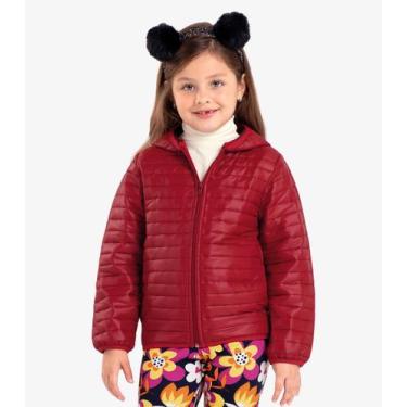 Imagem de Jaqueta Infantil Feminina Em Microfibra Rovi Kids Vermelho, 8, Vermelh