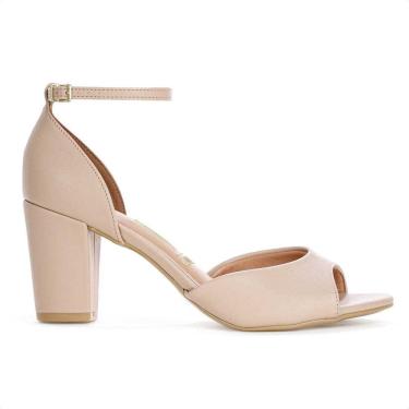 Imagem de Sandália Feminina Vizzano Salto Blocado Pelica