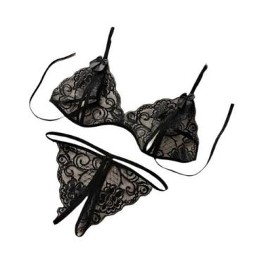 Imagem de Bodystocking Transparente Sem Entrepernas Para Mulheres, Lingerie Sexy