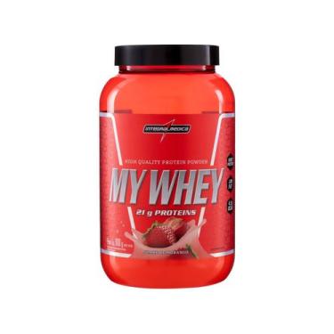 Imagem de Whey Protein Concentrado My Whey - Integralmedica, Morango, 900g