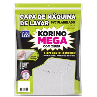 Imagem de Capa para Máquina de Lavar Plast Leo Korino Mega m em PVC 100% com Manta de Poliéster R...