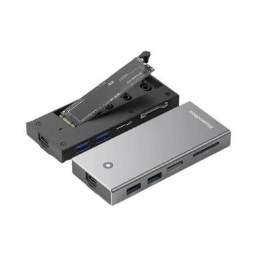 Imagem de Estação De Docking USB C Blueendless M2 SATA NVMe SSD Com HDMI 4K 60Hz