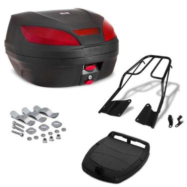 Imagem de Baú Bauleto De Moto 52 Litros Pro Tork Com Bagageiro Honda Titan 160 2