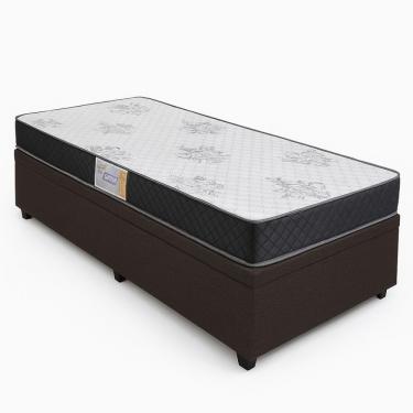 Imagem de Conjunto Box Baú Solteiro E Colchão Gazin Supreme D33 Tabaco/preto
