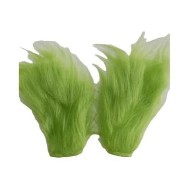 Imagem de Fantasia De Natal Grinch Monstro Verde De Cabelos Verdes Estranhos 202