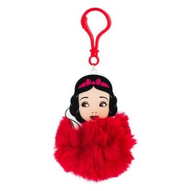 Imagem de Chaveiro vermelho pom pom princesa branca de neve 10cm - disney