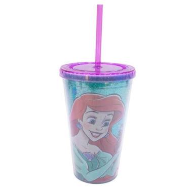 Imagem de Copo com canudo princesa ariel 450ml - disney