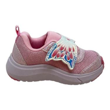 Imagem de Tenis batatinha infantil menina sereia casual 065 rosa, Rosa, 27