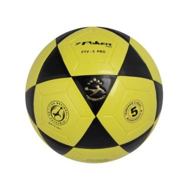 Imagem de Bola Futevôlei Poker Rio, Amarelo, Preto, Unissex, Único