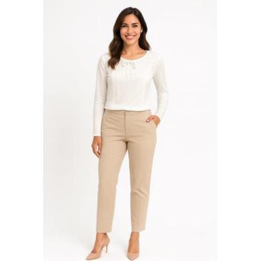 Imagem de Blusa Feminina Manga Longa com renda e lacinho P ao GG - SAK Modas, Ma