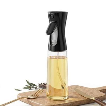 Imagem de Porta azeite ou vinagre em vidro borrifador spray 250ml preto - Pontua