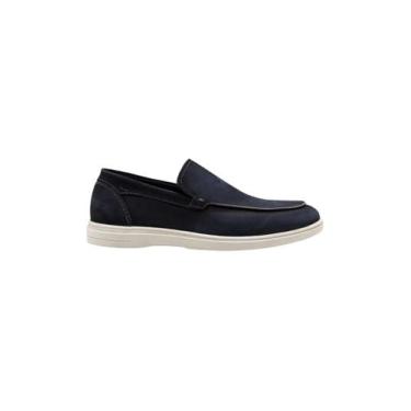 Imagem de Sapato Casual Democrata Masculino Tulum Couro Navy, NAVY, 40