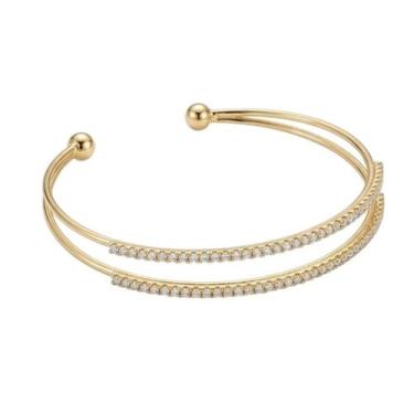 Imagem de Bracelete microcravejado - Banhado em ouro 18k - Valencio Joias
