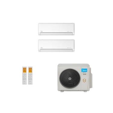Imagem de Ar-Condicionado Multi Split Inverter Midea 27.000 (2x Evap HW 12.000) Quente/Frio 220V