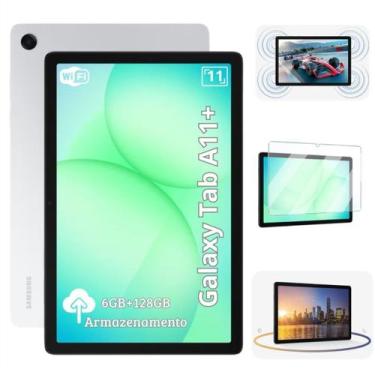 Imagem de Tablet Samsung Galaxy Tab A9 11 WiFi 128GB 6GB RAM Prata Tela 90Hz Com