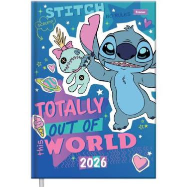 Imagem de Agenda 2026 STITCH 176 Folhas 135X192MM Pacote com 4 - Foroni
