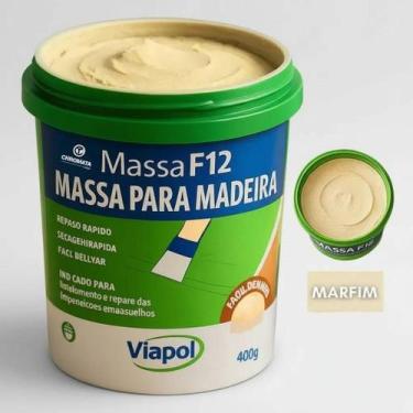 Imagem de Massa f-12 marfim 400g viapol, MARFIM, UNICO