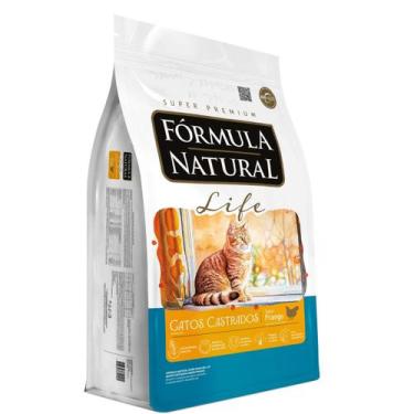 Imagem de Ração Fórmula Natural Life Gatos Castrados Frango 1kg - Adimax