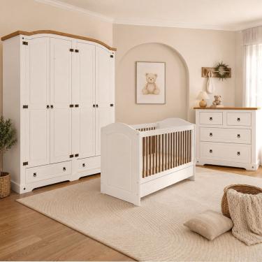 Imagem de Quarto Completo Baby 212x77 Smile Creme/Carvalho
