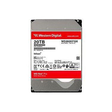 Imagem de HD Western Digital 20TB WD Red Pro NAS 3.5 SATA 3 7200RPM WD202KFGX Ar