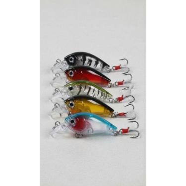 Imagem de Kit 5 Iscas Artificiais Meia Água 4,5cm - Congratulations Store