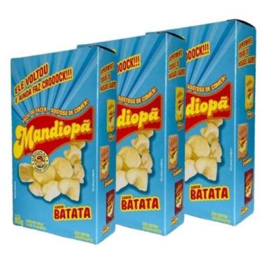 Imagem de Kit Mandiopã sabor Batata Zero Glúten - 3 caixas de 80g cada