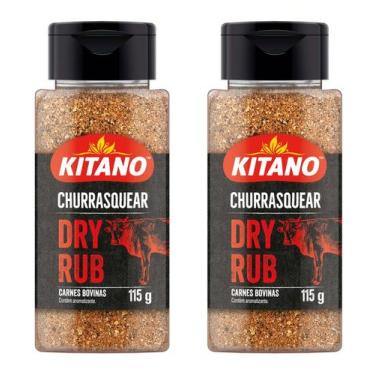 Imagem de TEMPERO PARA CARNES BOVINAS KITANO DRY RUB CHURRASQUEAR 115g - KIT C/2