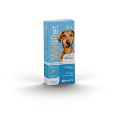 Imagem de Antipulgas e Carrapaticida Wellpet 100mg Ourofino Para Cães de 4,6 a 1