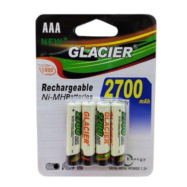 Imagem de 4 Pilhas Aaa Recarregável Glacier Aa 2700mah