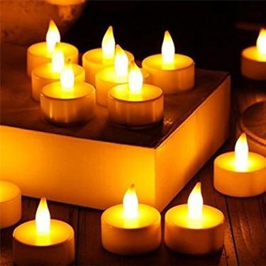 Imagem de 24 Velas De Led Bateria Inclusa Cor Da Branca - Luz Amarela