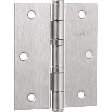 Imagem de Vonder, Dobradiça 3.1/2" Com Anel De Rolamento, Niquelada, Com 3 Peças.