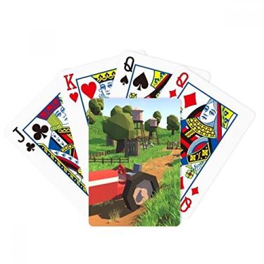 Imagem de DIYthinker Baralho de pôquer com cena de caminhão de fazenda, presente de jogo de mesa