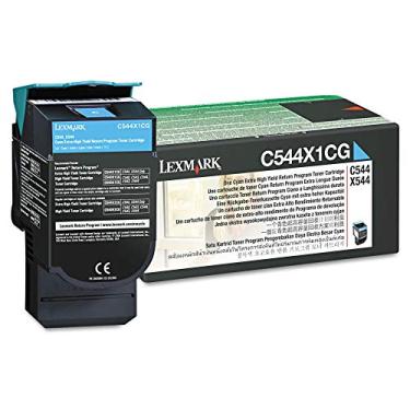 Imagem de Cartucho de toner Lexmark C544X1CG extra de alto rendimento, ciano - em embalagem de varejo